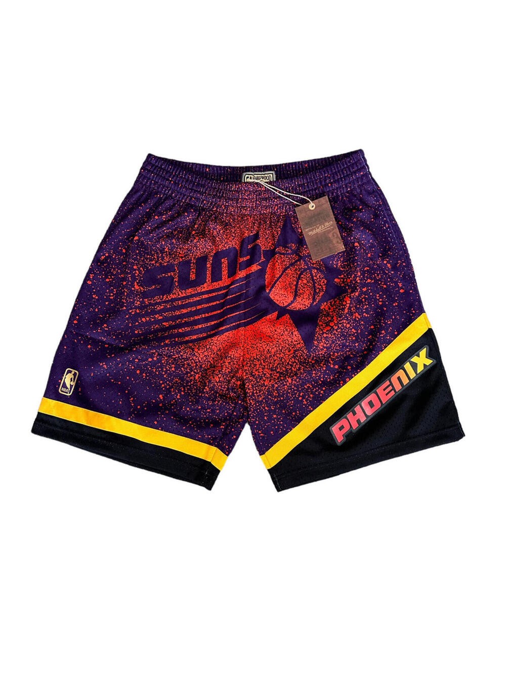 Mitchell & Ness Phoenix Suns Purple Black NBA 1996 Swingman Shorts Size Large